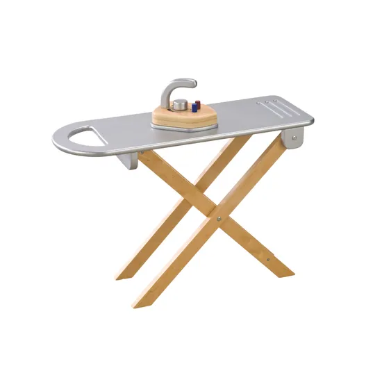 Wooden Iron and Ironing Board Play Set