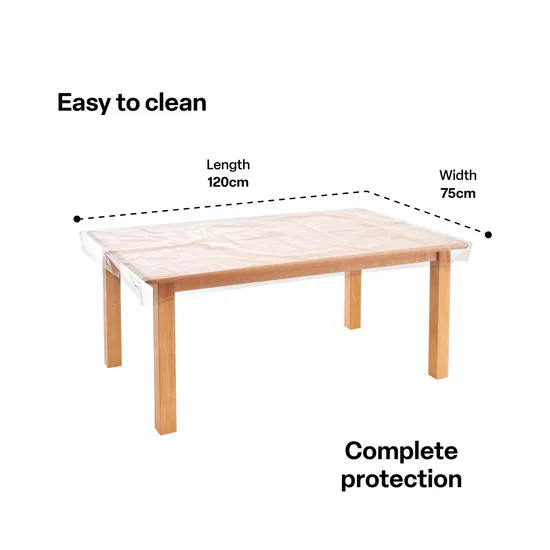 PVC Table Cover - 120 (L) x 75 (W) cm