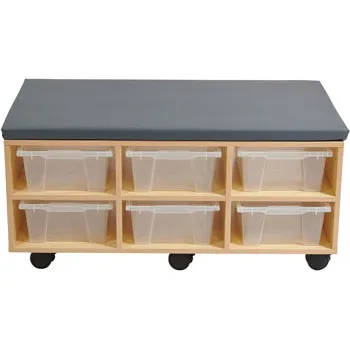 Rectangular storage store ottoman with tray