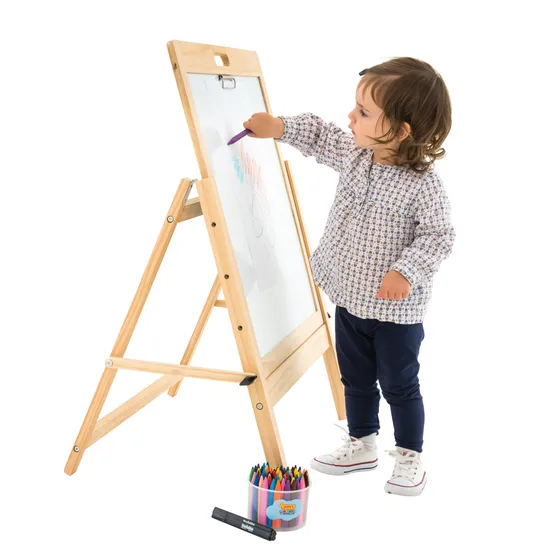 Kids Easel deals Arts Crafts Storage Magnets Drawing Paper Alphabet Painting Toddler C