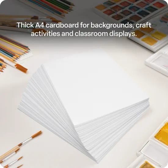 White Cardboard A4 220gsm - Pack of 100