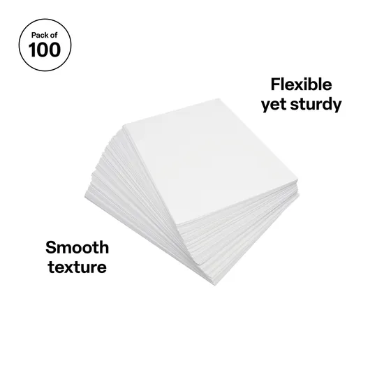 White Cardboard A4 220gsm - Pack of 100