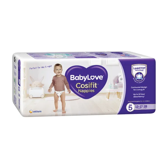 Babylove Nappies Walker 12 17 kg Pack of 84