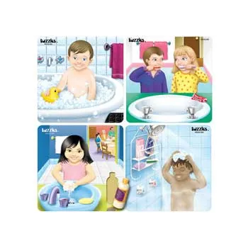 Tuzzles Good Hygiene Puzzle Set of 4