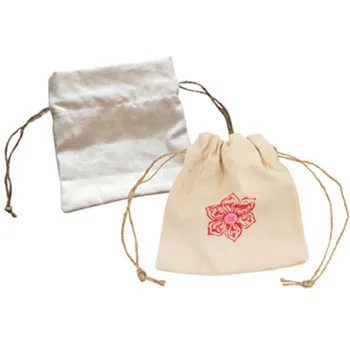 Mini calico drawstring outlet bags