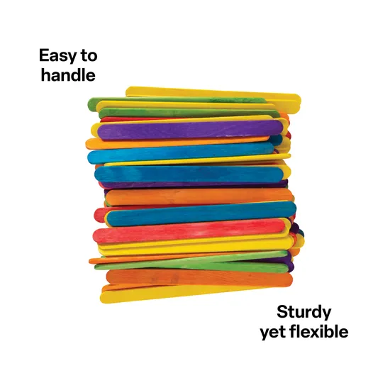 Paddle Pop Sticks Coloured - Pack of 1000