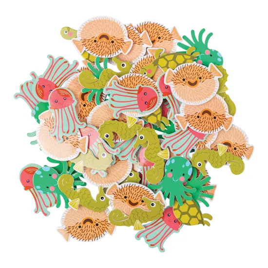 Baker Ross Aw381 Sealife Foam Stickers Pack Of 120 Assorted - View #8