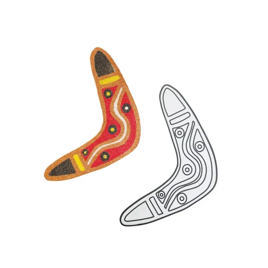 Creatistics Luke Mallie Sand Art Boomerangs- Pack of 20