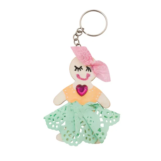 Wooden People Key Tags - Pack of 10
