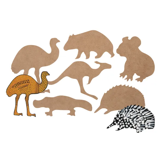Creatistics Wooden Australian Animals - Pack of 12