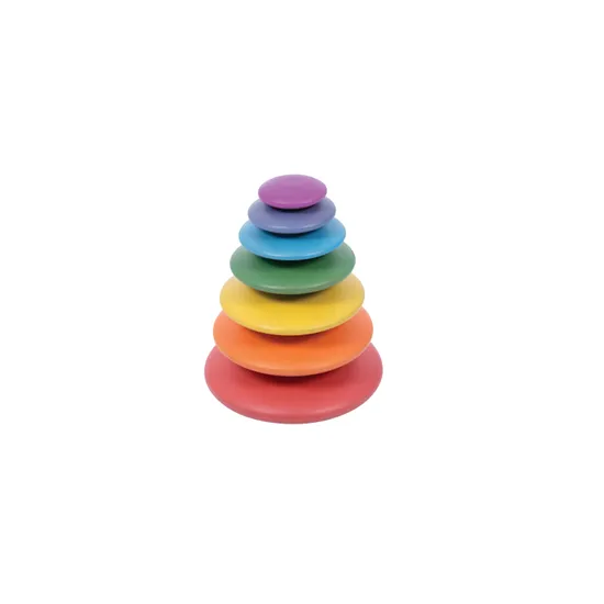 Wooden Stacking Pebbles - Rainbow Wooden Stacking Pebbles - Rainbow