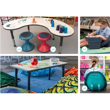 Pin by Kinder Blocks on Creative Teaching!  Flexible seating classroom,  Flexible seating, Elementary classroom decor