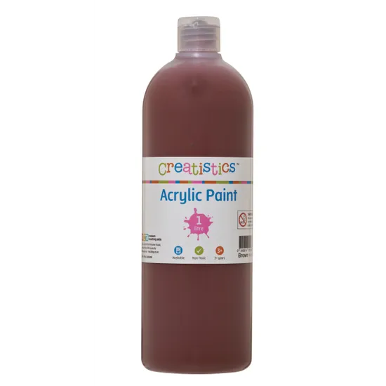 Creatistics Acrylic Paint 1L - Brown