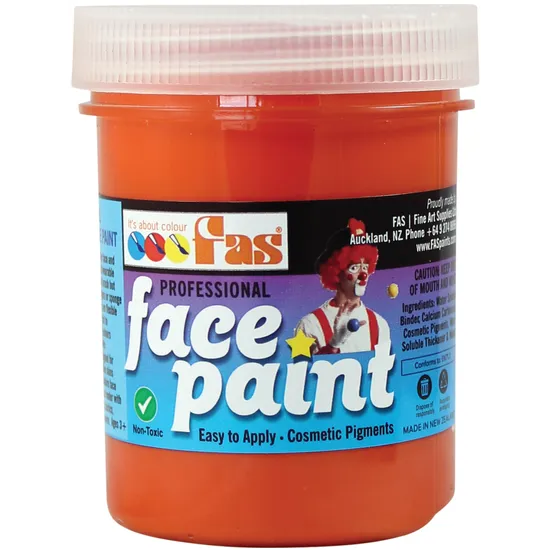 FAS Pro Body & Face Paint 120 ml – Orange