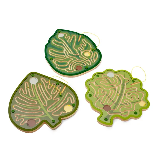 Nature's Paths Magnetic Leaf Mazes: Set of 3