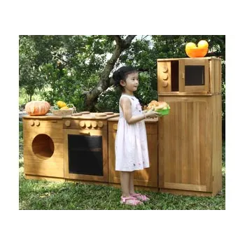 Wooden outdoor online play kitchen