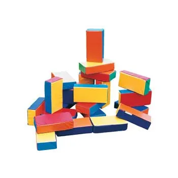 Soft Play Big Bricks - Foam & Vinyl - 24 Piece Set