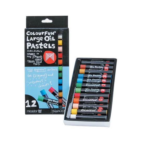 Micador Oil Pastels Large - Pack of 12