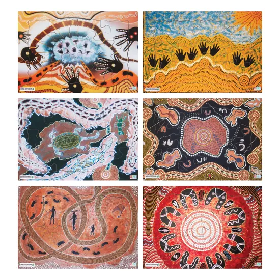 Pemulwuy Aboriginal Art Puzzles Set of 6
