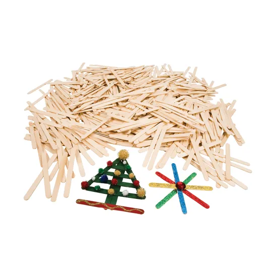 Paddle Pop Sticks Plain - Pack of 1000