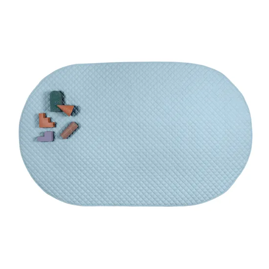 Quilted Oval Playmat Marine 200 X120cm