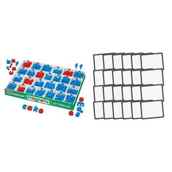 Magnetic Whiteboards x 24 & 240 Magnetic Letters