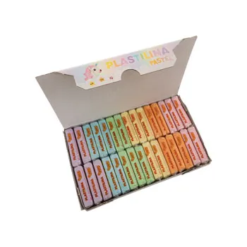 PLASTILINA Tray 6 bars 50 g MULTICULTURAL colors