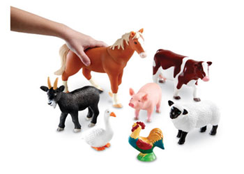 Large plastic farm animals for toddlers on sale