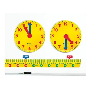 Elapsed Time Number Line Clock Class Kit