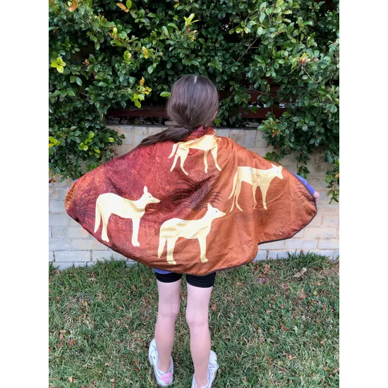 Aboriginal Animal Dress Up Cape-Dingo