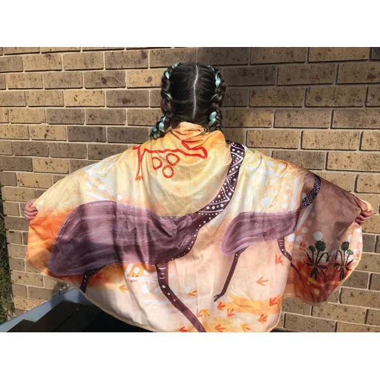 Emu Robe Aboriginal Animal Dress Up Cape-Emu