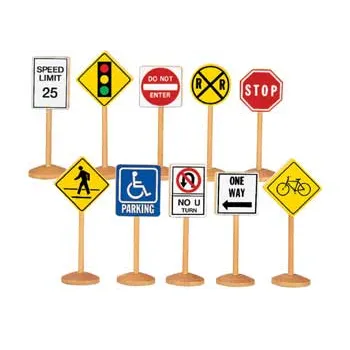 Block Play Traffic Signs Set of 10