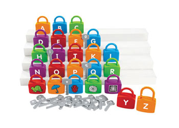 Alphabet lock and key toy online