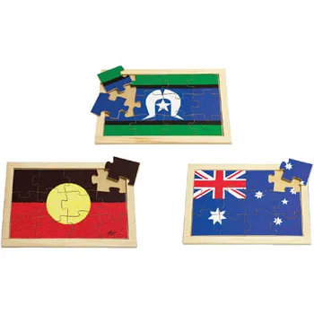 Flag Puzzle Set of 3