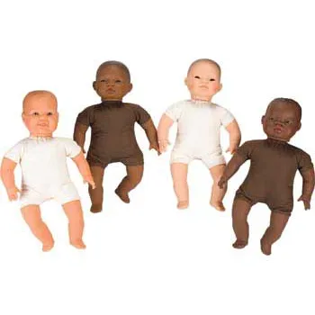 Multicultural Soft Baby Dolls 40cm Set of 4