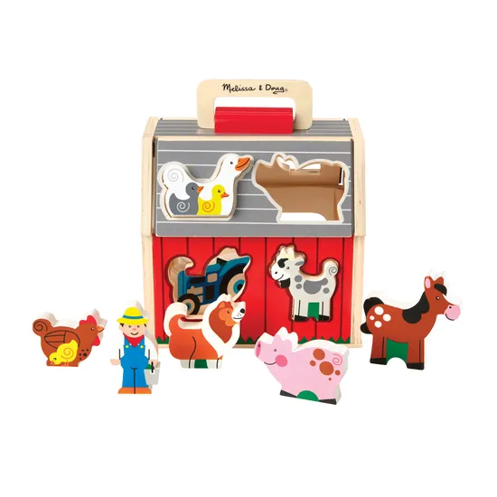 Melissa & Doug Take Along Sorting Barn