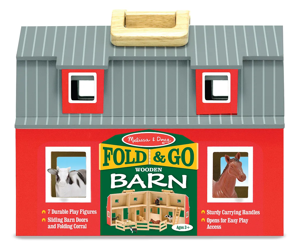Melissa and doug fold and go barn discount
