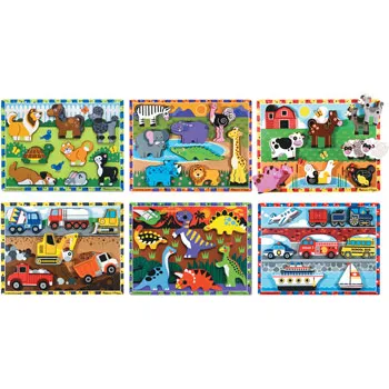 Melissa & Doug Chunky Puzzle Set of 6