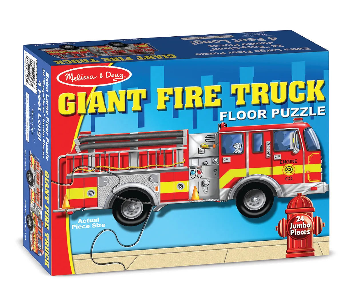 Fire truck floor puzzle on sale