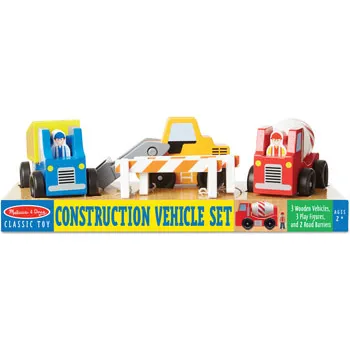 Melissa Doug Construction Vehicle Set