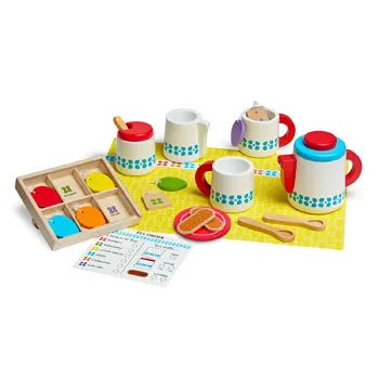 Melissa Doug Steep Serve Tea Set 22 pieces