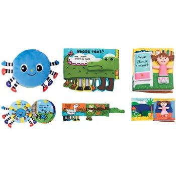 Melissa & Doug Washable Cloth Books Set of 2