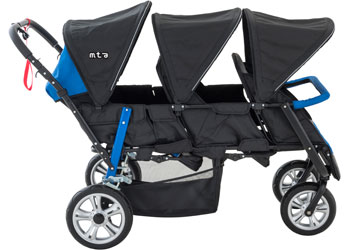 Max Rosie Hexa Multi Seat Stroller Blue Set of 2