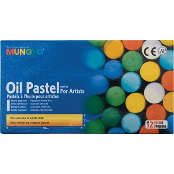 Box of 12 Mungyo Water-Soluble Oil Pastel Black #460