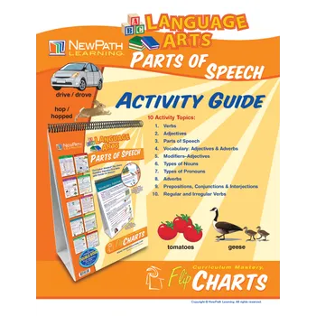 Parts of Speech Flip Chart Set For Grades 4 - 8