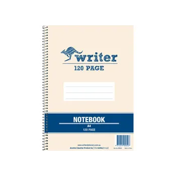 Writer Spiral Notebook A4 8mm 120p