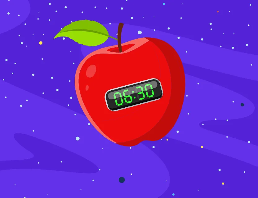 Can an apple really tell the time?