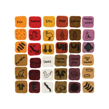 Fair Trade Aboriginal Symbol Card Set - 36pcs