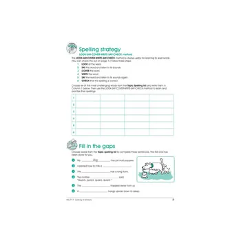 Excel Advanced Skills Spelling And Vocabulary Workbook