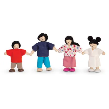 Plan Toys Doll Families – Diverse, Set of 4